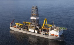 The Deep Water Champion Oil Exploration Rig which arrived earlier this year.