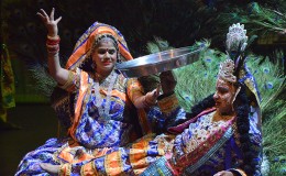 Members of the Rajasthani
Folk Performance Troupe
