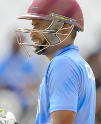 With the continued failure of makeshift opener Shai Hope  Guyana’s Rajindra Chandrika could make his test debut today against Australia at Sabina Park, Kingston. Photo by WICB Media/Randy Brooks of Brooks Latouche Photography