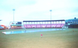 Rain washed out the second of two practice matches at the Guyana National Stadium.
