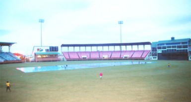 Rain washed out the second of two practice matches at the Guyana National Stadium. 