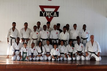 Team ASK-G at the YMCA dojo 