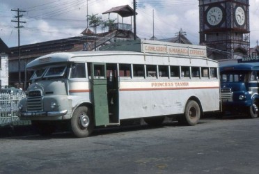 A photo of one of the blue buses. Named Princess Yasmin, it was a Cane Grove and Mahaica express bus. (Internet photo)