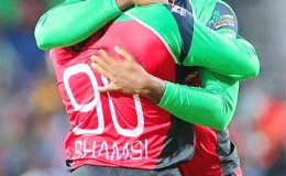 Marlon Samuels and Tabraiz Shamsi were the men mainly responsible for the Patriots win. (Photo CPL T20 website)
