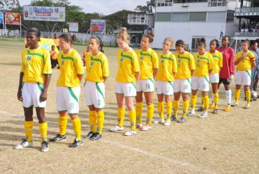  Some members of Guyana’s Lady Jags team.