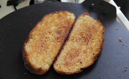 Buttered toast cooked on tawah  (Photo by Cynthia Nelson)
