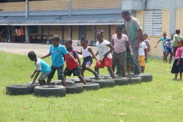  Trying the tyre run 