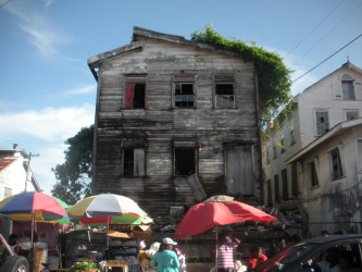 The former Bedford Methodist School building, which is due to be demolished. (Stabroek News file photo)