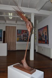 One of the local sculpture’s selected for Guyana’s presentation at Carifesta XII in Haiti later this month. (Government Information Agency photo) 