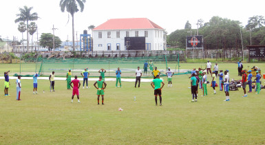 The Guyana Jaguars continued their pre-season training with sessions at the GCC ground, Bourda yesterday. 