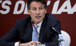 Newly elected President of International Association of Athletics Federations Sebastian Coe speaks at a news conference, in Beijing, August 19, 2015. Reuters/Jason Lee
