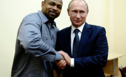 Roy Jones Jr (left) and Vladimir Putin

