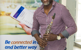 Guyanese Saxophonist Courtney Fadlin (Copa Airlines photo)
