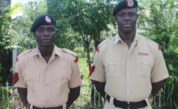 Cpl. Peters (left) and Cpl. Williams (Police photo)
 
 