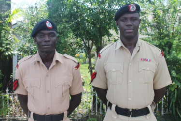 Cpl. Peters (left) and Cpl. Williams (Police photo)     