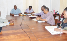  The members of the newly appointed NPTAB at its inaugural meeting at the Ministry of Finance. (Government Information Agency photo)