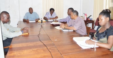  The members of the newly appointed NPTAB at its inaugural meeting at the Ministry of Finance. (Government Information Agency photo)