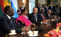 Obama and some of the African leaders