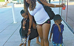 Trinidadian Lyndon Shane Beharry, his common law wife Amanda Morris and their two children, Brandon and Brian, in a family photo. Beharry and his family died in a fire in New Jersey Tuesday, but officials believe it may have been deemed murder/suicide. PHOTO: COURTESY THE BEHARRY FAMILY: ASBURY PARK PRESS