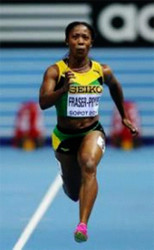 Jamaican Shelly-Ann Fraser- Pryce. 