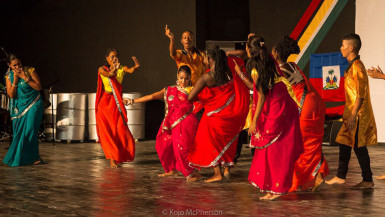 Guyanese performers in Haiti (Stabroek News file photo)