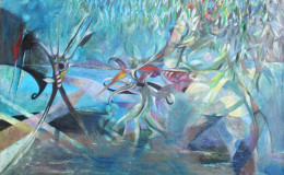 River Spirit Dudley Charles Oil on canvas 1985
