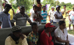 A section of the residents who met with the minister last month
