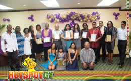 El Dorado honorees with The Caribbean Voice officials
