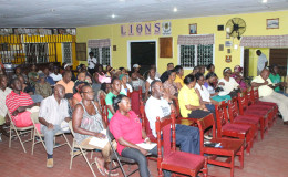  Residents of Festival City and North Ruimveldt at the meeting