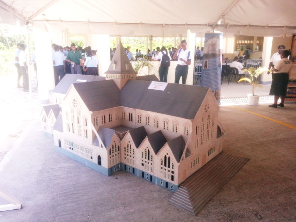 Replica of the St George’s Cathedral on display at this year’s heritage exhibition  