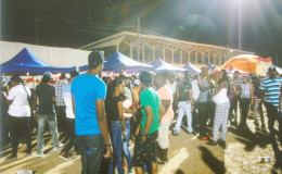 Night out: Visitors to the Berbice Expo last weekend