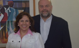 Perry Holliday and his wife Rosaura (US Embassy photo)