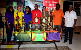 The organizers along with the sponsors pose with the trophies and uniforms during Friday’s launch.