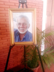 A portrait of the late Dr. Keshav Mangal 