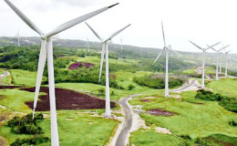 Wigton wind farm in Manchester, Jamaica, which has seen Jamaica’s oil consumption lowered since it began operations in 2004. (Jamaica Gleaner photo) 