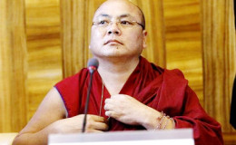 Former political prisoner Tibetan monk Golog Jigme speaks during a side event at the U.N. Human Rights Council in Geneva, Switzerland in this June 15, 2015 file photo. REUTERS/Pierre Albouy/Files