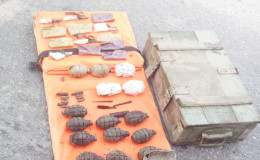 The grenades that were found (Police photo)
