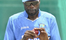 Bowling consultant Sir Curtly Ambrose … is advising on shorter spells for the seam attack. (Photo courtesy WICB Media)