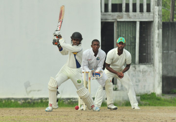 Vishaul Singh looked a complete batsman during his unbeaten first innings half-century yesterday.    