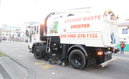 One of the street sweepers