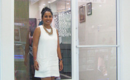 Nadia Jonas in front of ‘The Closet’