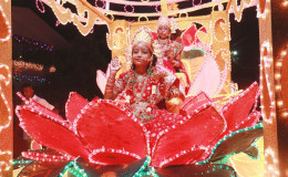 The Bath Sri Krishna Mandir float last year