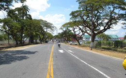 A spruced up Vlissengen Road between Castellani House and the Guyana Zoological Park
