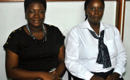 Consumer Affairs Division’s Education Officer Kushana Archer and Head of Division Muriel Tinnis.