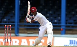 Opener Kraigg Brathwaite … top-scored with 46 for West Indies. 