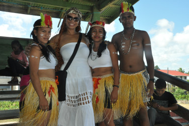  Sonia Noel with some of the performers 