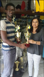 Jamal Goodluck, GTA’s PRO and Trophy Stall co-owner Devi Sunich. 