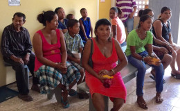Patients waiting at the outreach
