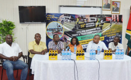 Officials of the head table during Saturday’s press conference.