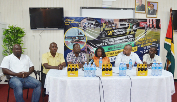Officials of the head table during Saturday’s press conference. 